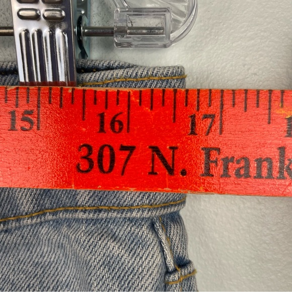 NWT Revice Ying Yang Two Tone Crop Zipper Jeans Vintage Style Size 31 or 10 - Picture 11 of 16